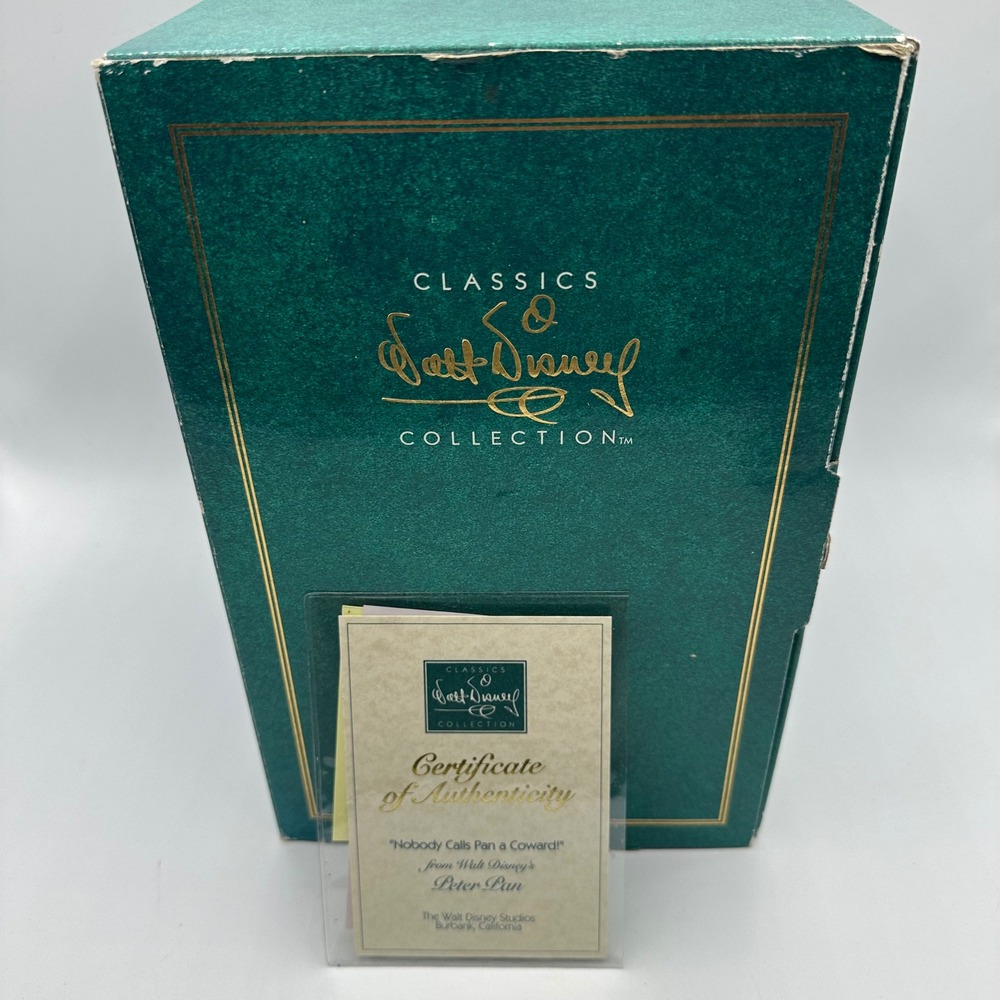 BOX ONLY WDCC Peter Pan Nobody Calls Pan a Coward Box Foam and COA
